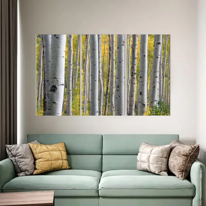 Birch Grove Art, Forest Canvas Art, Tree Art Decor, Tree Landscape, Farmhouse Decor, Modern Canvas Art, Canvas Art, Home Decor Art, - 7