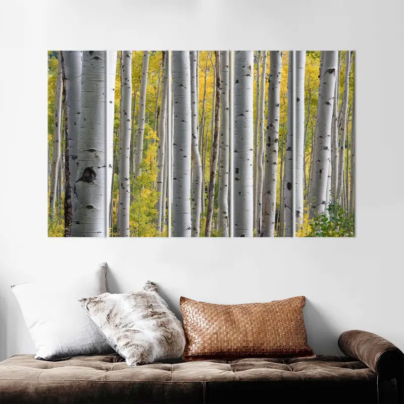 Birch Grove Art, Forest Canvas Art, Tree Art Decor, Tree Landscape, Farmhouse Decor, Modern Canvas Art, Canvas Art, Home Decor Art, - 2