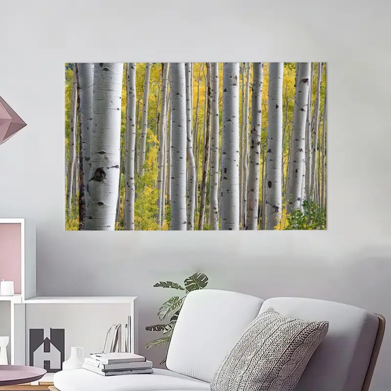 Birch Grove Art, Forest Canvas Art, Tree Art Decor, Tree Landscape, Farmhouse Decor, Modern Canvas Art, Canvas Art, Home Decor Art, - 6