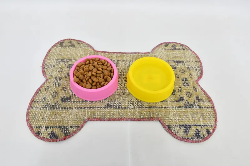 Mantel individual de lana redondo beige y bronce bohemio, mantel individual de patrón tradicional