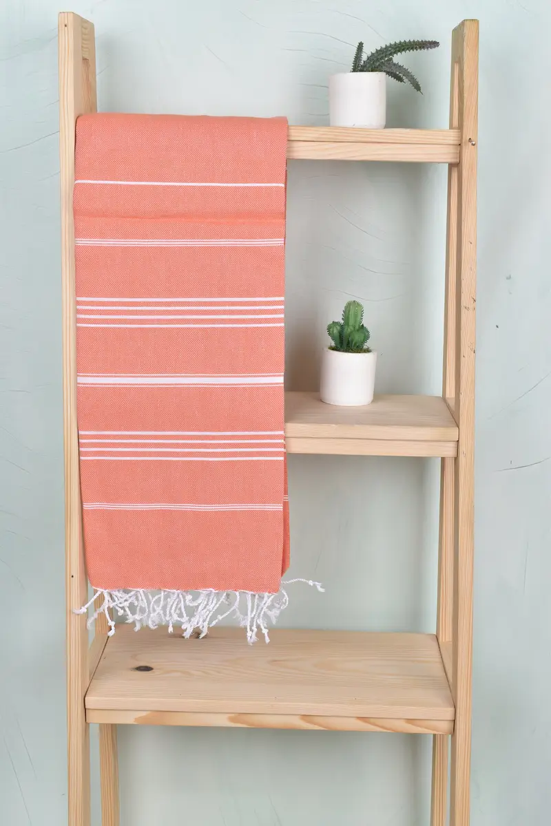 Family Gift, Wedding Gift, Organic cotton Turkish peshtemal towel, Custom Wedding Gift, Gift For Her, 70x40 Cotton Striped Towel, Holiday Towel - 8