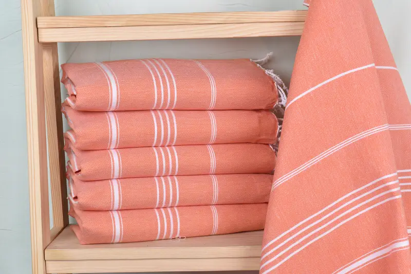 Family Gift, Wedding Gift, Organic cotton Turkish peshtemal towel, Custom Wedding Gift, Gift For Her, 70x40 Cotton Striped Towel, Holiday Towel - 2