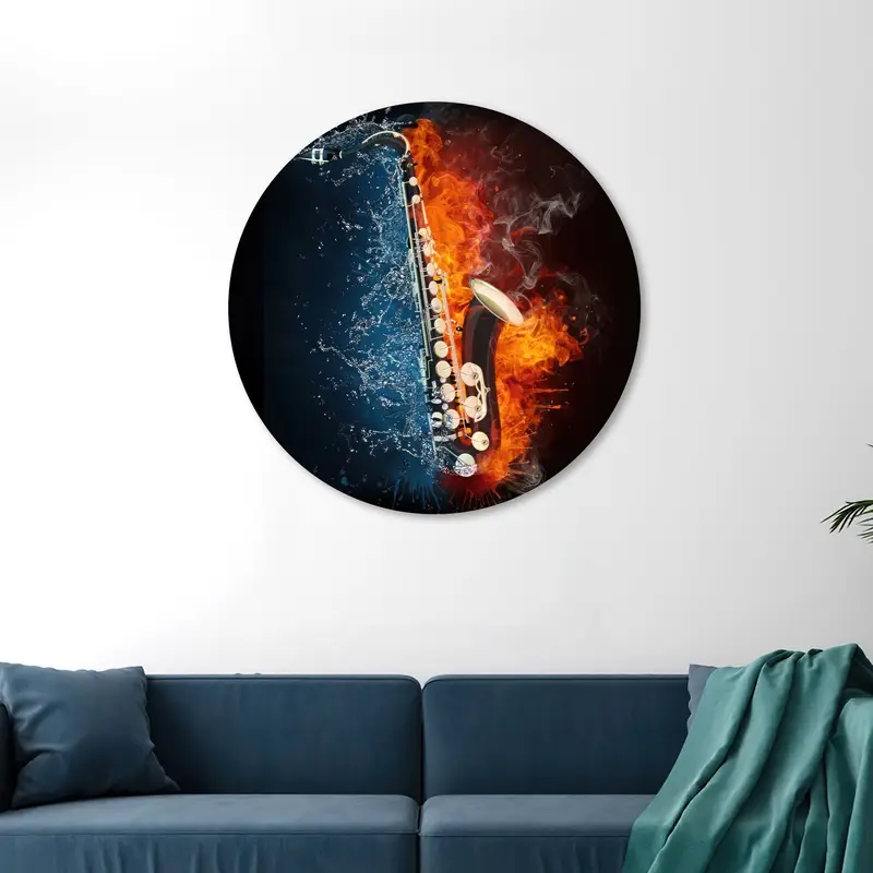 Jazz Saxophone Melody - Printed Canvas Art for Music Lovers