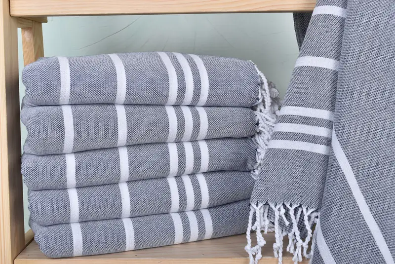 Bridesmaid Gift Towel, 70x40 Cotton Striped Towel, Bridesmaid Gifts Personalized, Personalized Towel Gift, Wedding Favors, Quick-dry peshtemal - 2