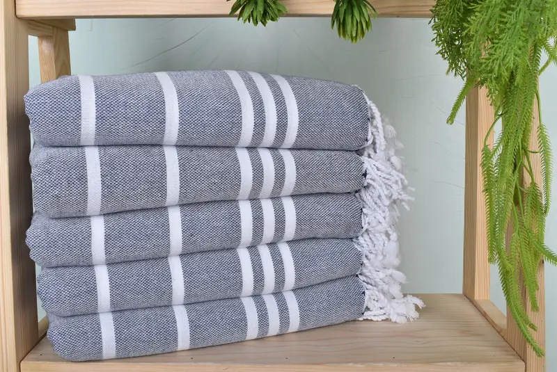 Bridesmaid Gift Towel, 70x40 Cotton Striped Towel, Bridesmaid Gifts Personalized, Personalized Towel Gift, Wedding Favors, Quick-dry peshtemal - 1