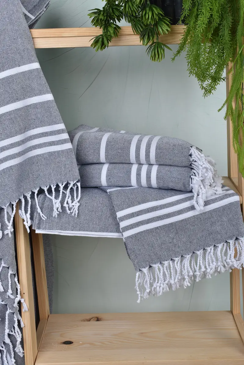 Bridesmaid Gift Towel, 70x40 Cotton Striped Towel, Bridesmaid Gifts Personalized, Personalized Towel Gift, Wedding Favors, Quick-dry peshtemal - 6