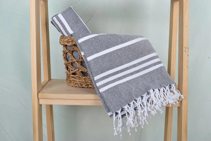 Bridesmaid Gift Towel, 70x40 Cotton Striped Towel, Bridesmaid Gifts Personalized, Personalized Towel Gift, Wedding Favors, Quick-dry peshtemal - 4