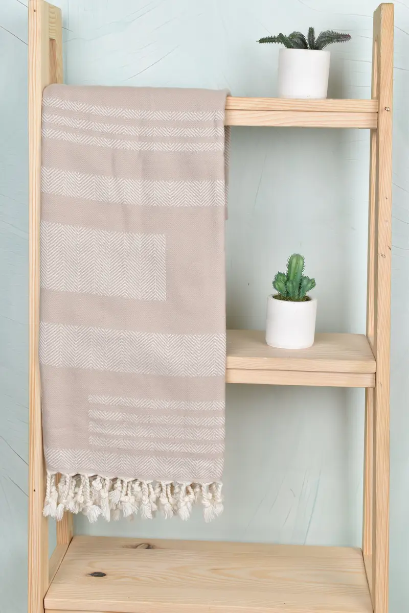 Bachelor Party Favors, Turkish fouta towel for outdoor use, 68x38 Cotton Chevron Towel, Thin towel, Beach towel, Bridesmaid Gift Towel, Xmas Gifts - 8
