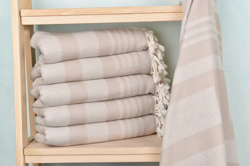 Bachelor Party Favors, Turkish fouta towel for outdoor use, 68x38 Cotton Chevron Towel, Thin towel, Beach towel, Bridesmaid Gift Towel, Xmas Gifts - 2