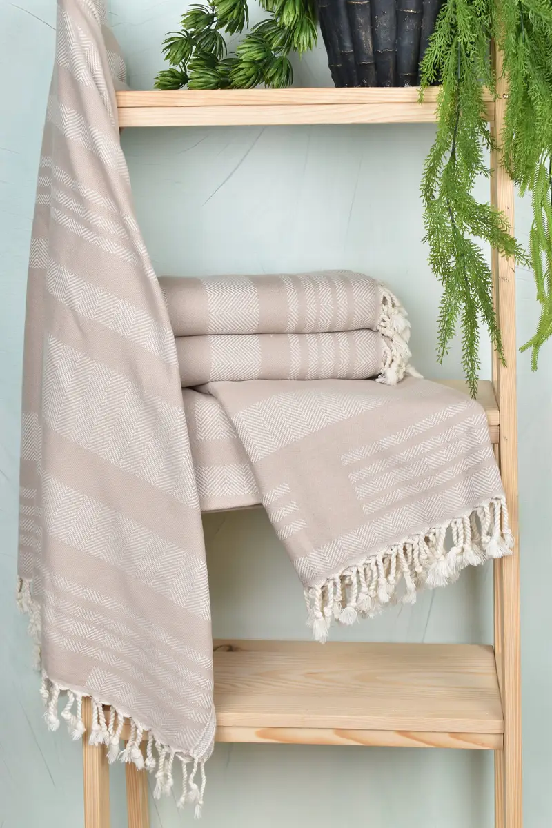 Bachelor Party Favors, Turkish fouta towel for outdoor use, 68x38 Cotton Chevron Towel, Thin towel, Beach towel, Bridesmaid Gift Towel, Xmas Gifts - 6