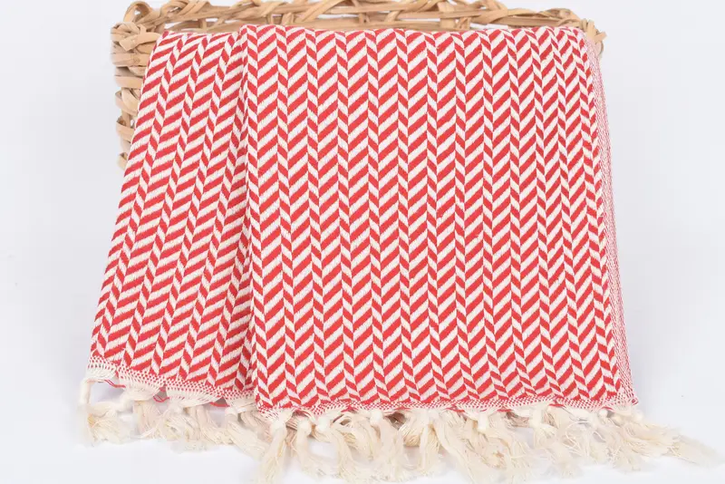 Beach Theme Wedding Gift, Wedding Favors, Kitchen Towel, 36x18 Cotton Chevron Towel, Monogrammed Turkish Towel, Unique Gift, Custom Hand Towel - 5