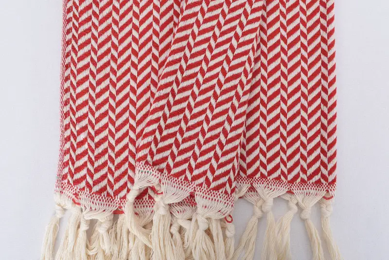 Beach Theme Wedding Gift, Wedding Favors, Kitchen Towel, 36x18 Cotton Chevron Towel, Monogrammed Turkish Towel, Unique Gift, Custom Hand Towel - 8