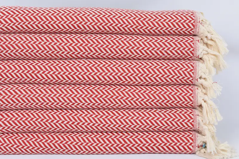 Beach Theme Wedding Gift, Wedding Favors, Kitchen Towel, 36x18 Cotton Chevron Towel, Monogrammed Turkish Towel, Unique Gift, Custom Hand Towel - 3