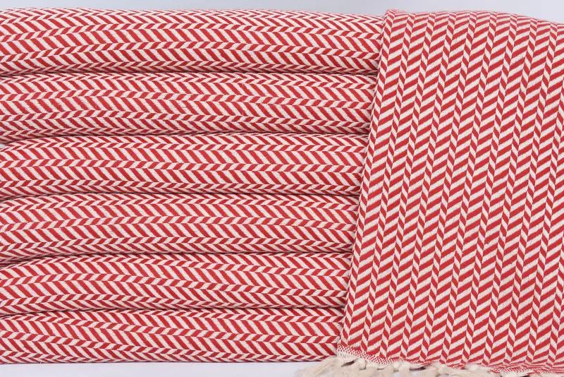Beach Theme Wedding Gift, Wedding Favors, Kitchen Towel, 36x18 Cotton Chevron Towel, Monogrammed Turkish Towel, Unique Gift, Custom Hand Towel - 2