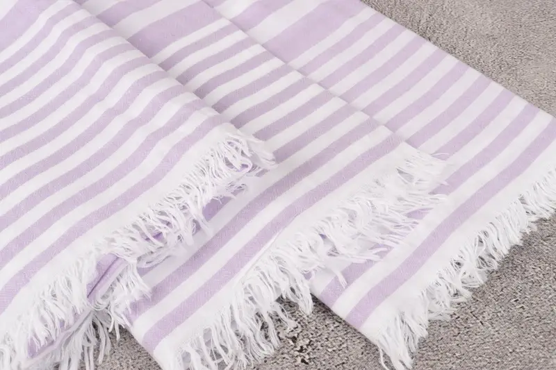 Personalized Towel, Unique Wedding Gift, Gift For Him, Luxury Beach Towel, Monogram Beach Towel, Bride Gift, Pool Towels, 68x40 Cotton Striped Towel - 5