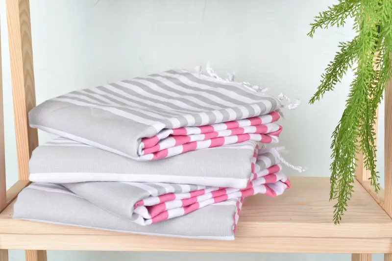 Embroidered Towel, Gift Boxes Towel, 68x36 Cotton Striped Towel, Wedding Favors, Personalized Beach Towel, Sand-free peshtemal towel for the beach - 7