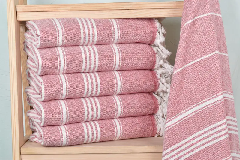 Best Beach Towel, 70x40 Cotton Striped Towel, Beach Theme Wedding Gift, Turkish Towel USA, Anniversary Gift For Her, Lightweight Turkish towel - 2
