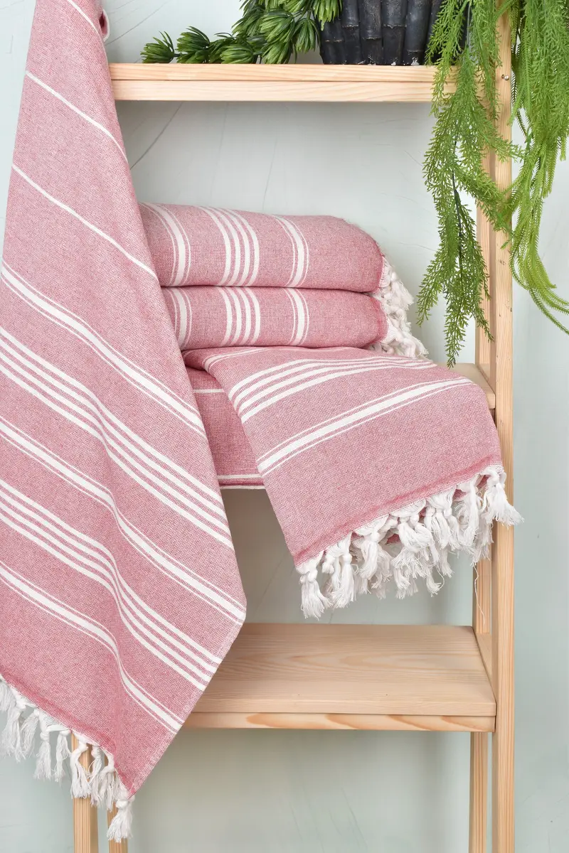 Best Beach Towel, 70x40 Cotton Striped Towel, Beach Theme Wedding Gift, Turkish Towel USA, Anniversary Gift For Her, Lightweight Turkish towel - 6