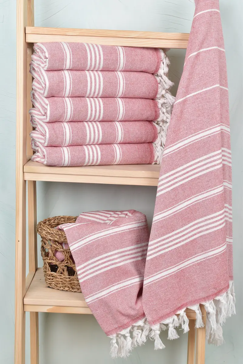 Best Beach Towel, 70x40 Cotton Striped Towel, Beach Theme Wedding Gift, Turkish Towel USA, Anniversary Gift For Her, Lightweight Turkish towel - 3
