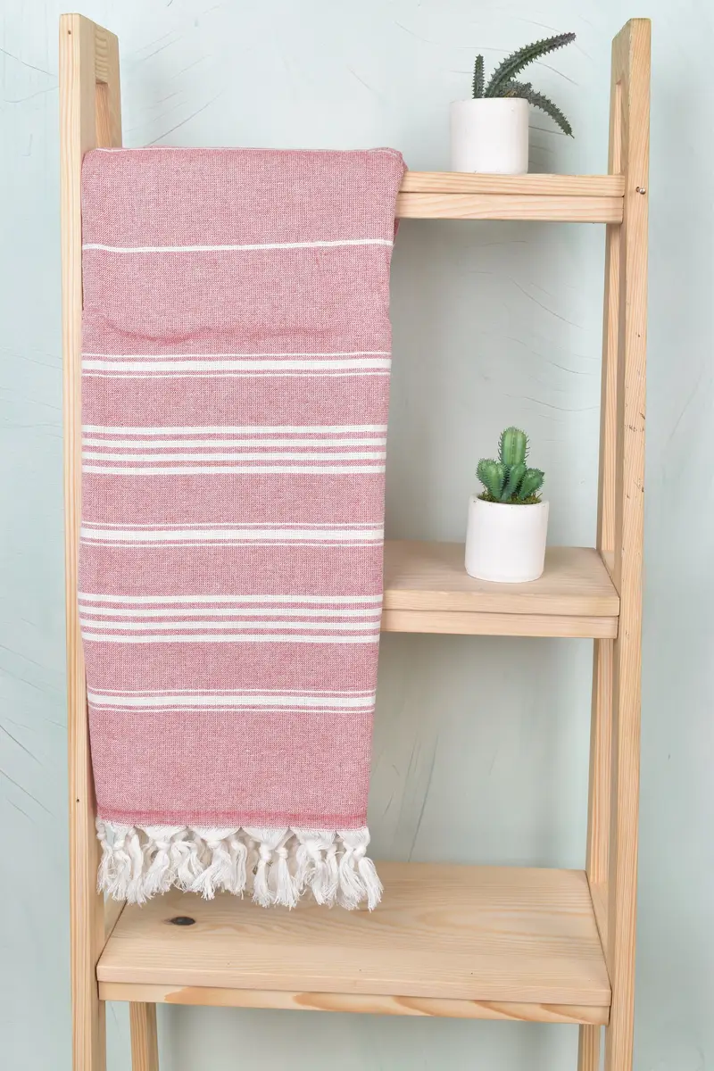 Best Beach Towel, 70x40 Cotton Striped Towel, Beach Theme Wedding Gift, Turkish Towel USA, Anniversary Gift For Her, Lightweight Turkish towel - 8
