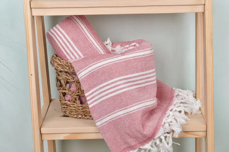 Best Beach Towel, 70x40 Cotton Striped Towel, Beach Theme Wedding Gift, Turkish Towel USA, Anniversary Gift For Her, Lightweight Turkish towel - 4