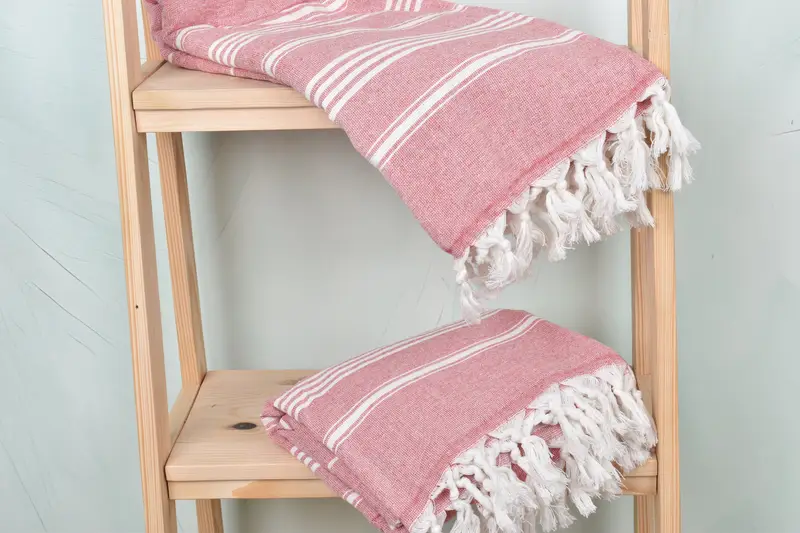Best Beach Towel, 70x40 Cotton Striped Towel, Beach Theme Wedding Gift, Turkish Towel USA, Anniversary Gift For Her, Lightweight Turkish towel - 5