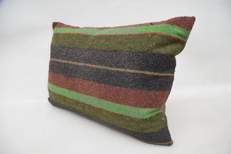 Pillow for Couch, 20x28 Green Pillow, Antique Pillows, Yoga Cushion Cover, Lounge Throw Cushion Cover, Kilim Pillow, Farmhouse Pillow, Cushion - 5