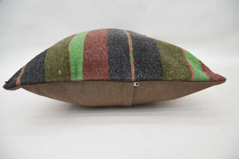 Pillow for Couch, 20x28 Green Pillow, Antique Pillows, Yoga Cushion Cover, Lounge Throw Cushion Cover, Kilim Pillow, Farmhouse Pillow, Cushion - 6