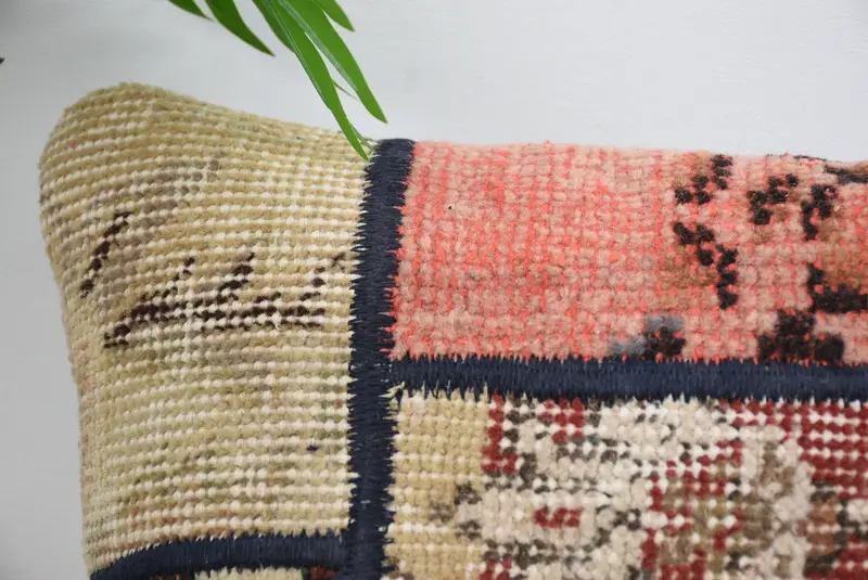 14x14 Red Pillow, Retro Throw Pillow Cover, Kilim Pillow Cover, Cushion Case, Ethnical Kilim Rug Pillow, Vintage Kilim Throw Pillow - 2