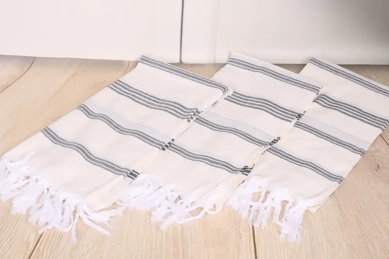 Best Wedding Gift, Beach towel, Wedding Gifts Towel, 70x40 Cotton Striped Towel, Bachelor Gift, Turkish beach towel with fringe, Bridesmaid Gifts - 6