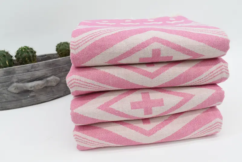 Turkish hand towel, Gift For Coworker, Personalized Wedding Gift, 70x36 Cotton Plus Design Towel, Turkish Beach Towel Personalized, Absorbent towel - 8