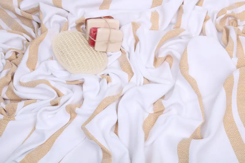 Unique Gift, Housewarming Gift, 70x40 Cotton Herringbone Towel, Eco-friendly Turkish peshtemal towel, Custom Wedding Gifts, Monogram Beach Towel - 7