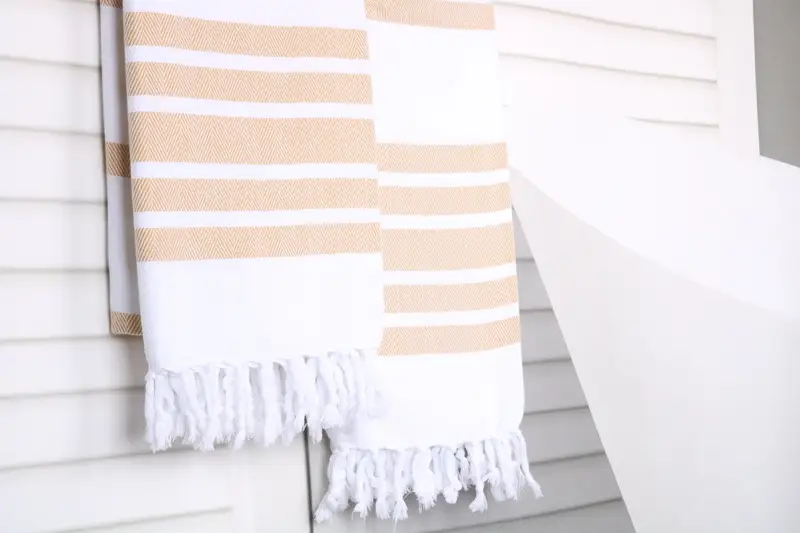 Unique Gift, Housewarming Gift, 70x40 Cotton Herringbone Towel, Eco-friendly Turkish peshtemal towel, Custom Wedding Gifts, Monogram Beach Towel - 8