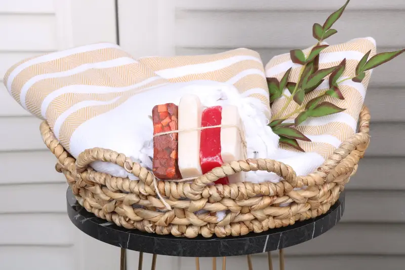 Unique Gift, Housewarming Gift, 70x40 Cotton Herringbone Towel, Eco-friendly Turkish peshtemal towel, Custom Wedding Gifts, Monogram Beach Towel - 5