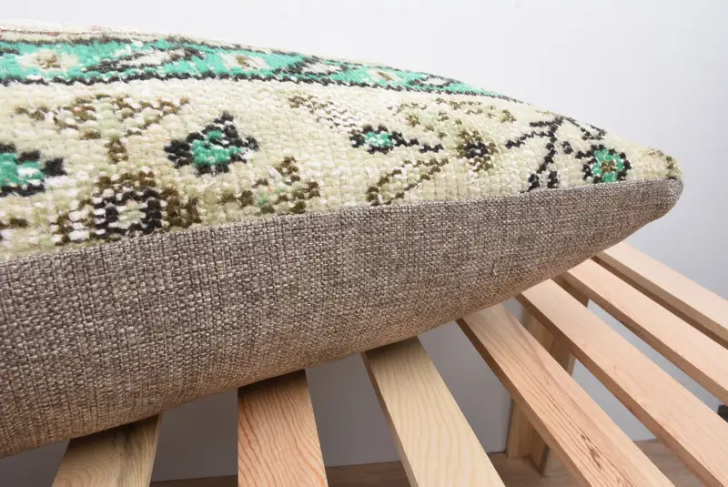 Pillow for Couch, 16x48 Green Cushion Case, Pillow Case, Kilim Pillow, Indoor Pillow Cover, Boho Pillow Sham Cover, Vintage Throw Cushion - 7