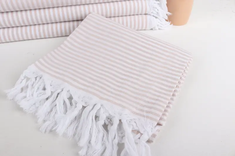 Turkish Towel USA, Bridal Shower Favors, 68x36 Cotton Striped Towel, Beach Towel Bulk, Yoga Towel, Soft towel, Personalized Gift For Him - 5