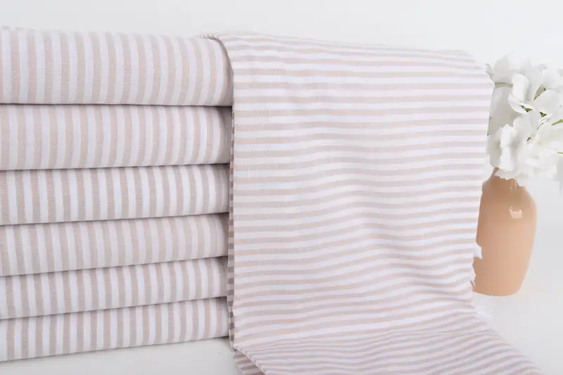 Turkish Towel USA, Bridal Shower Favors, 68x36 Cotton Striped Towel, Beach Towel Bulk, Yoga Towel, Soft towel, Personalized Gift For Him - 2