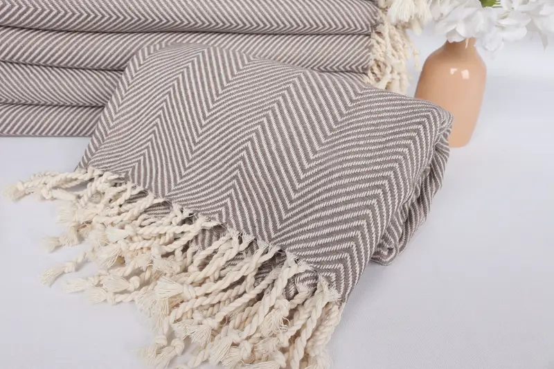 Girl Trip Party Favor, 70x40 Cotton Herringbone Towel, Bridal Shower Favors, Quick-Dry Beach Towel, Gift For Him, Bachelorette Party Favor - 4