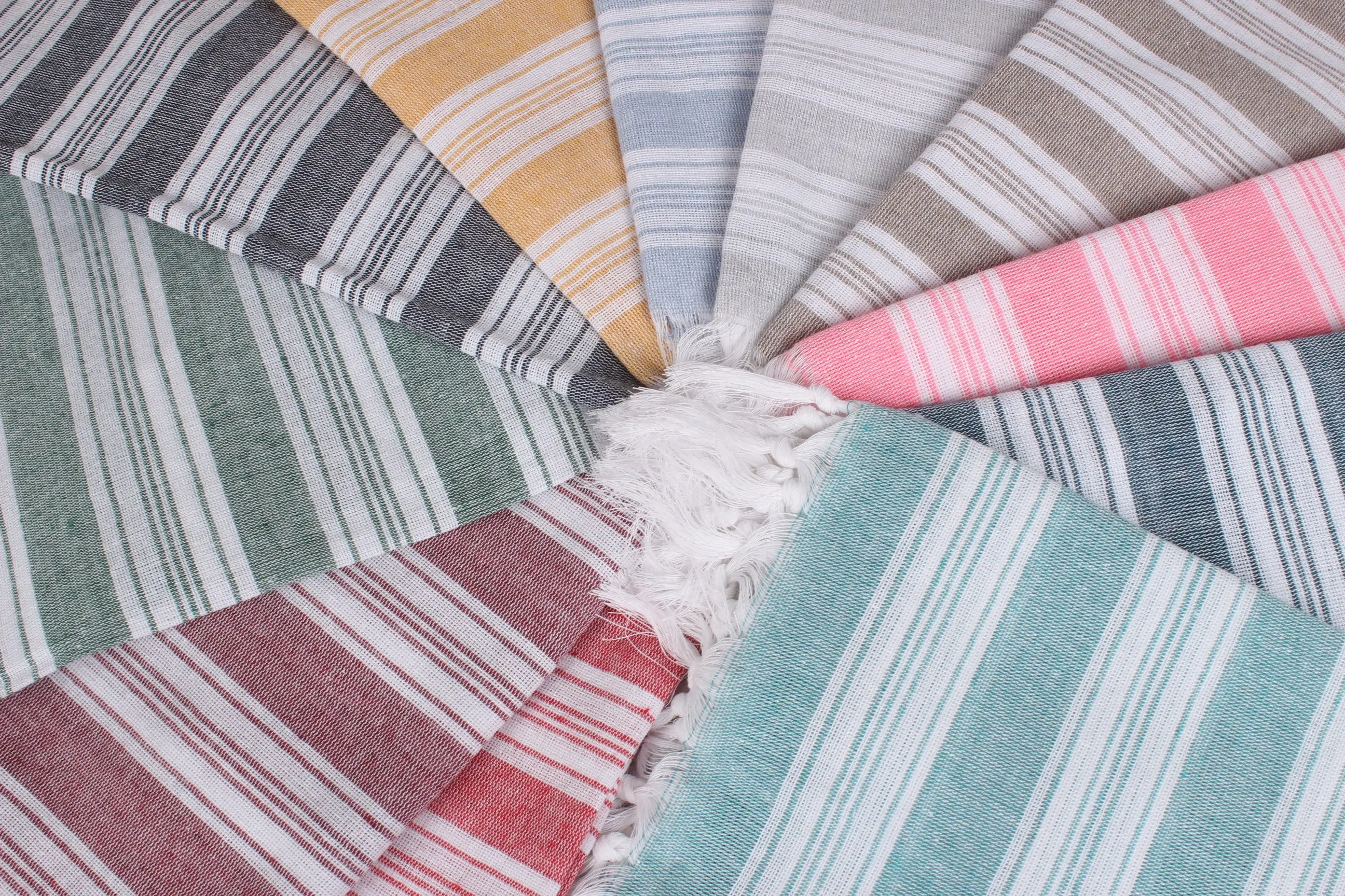 Beach Towel Handwoven Organic Cotton Towel, 37x65 inches - 1