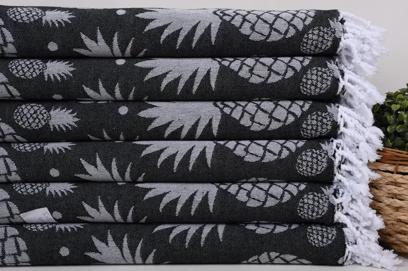 Personalized Bridesmaid Gift, 70x36 Cotton Pineapple Design Towel, Soft towel, Yoga Towel, Bachelor Gifts, Personalized Wedding Gift For Couple - 3