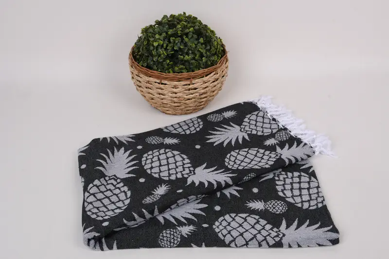 Personalized Bridesmaid Gift, 70x36 Cotton Pineapple Design Towel, Soft towel, Yoga Towel, Bachelor Gifts, Personalized Wedding Gift For Couple - 5