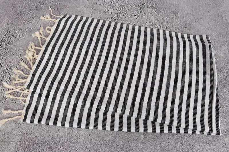 Bridesmaid Gifts, Custom Hand Towel, Beach Wedding Favor, 40x18 Cotton Striped Towel, Family Gift, Bridesmaid Towel, Gifts For Him, Kitchen Towel - 6