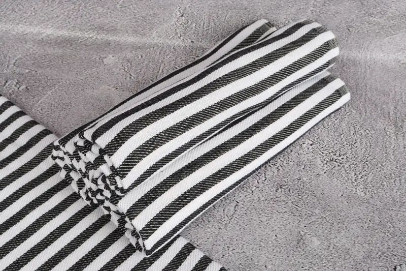 Bridesmaid Gifts, Custom Hand Towel, Beach Wedding Favor, 40x18 Cotton Striped Towel, Family Gift, Bridesmaid Towel, Gifts For Him, Kitchen Towel - 7