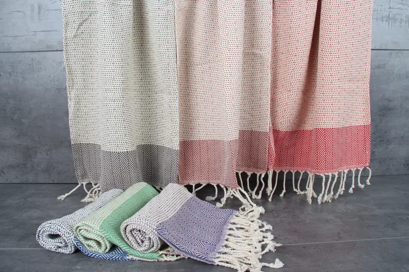 Monogrammed Hand Towel, Personalized Gift, Gym Towel, Girl Trip Party Favor, Turkish Tea Towel, Bridesmaid Favors, 36x18 Cotton Diamond Towel - 7