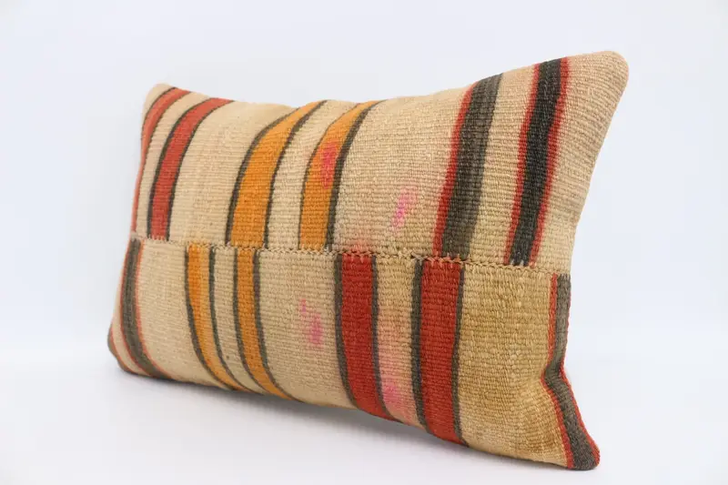 16x24 Red Pillow Cover, Vintage Kilim Pillow Pillow Sham, Kilim Cushion Sham, Throw Kilim Pillow, Pillow, Tapestry Cushion, Antique Pillows - 4