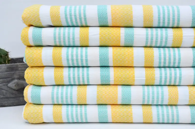 Wedding Anniversary Gift, 70x36 Cotton Striped Towel, Custom Towel, Luxury towel, Custom Beach Towels, Personalized Gift For Her, Home Decor Gifts - 3
