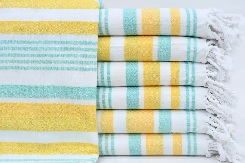 Wedding Anniversary Gift, 70x36 Cotton Striped Towel, Custom Towel, Luxury towel, Custom Beach Towels, Personalized Gift For Her, Home Decor Gifts - 1