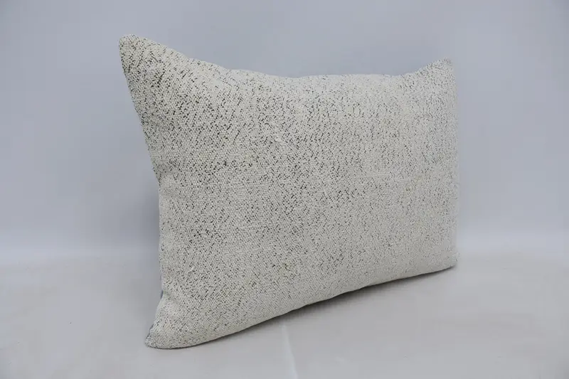Cozy Throw Pillow Sham, Kilim Pillow Cover, Cushion Cover, Decorative Throw Cushion, Vintage Pillow, Kilim Pillow, 20x28 White Cushion - 3