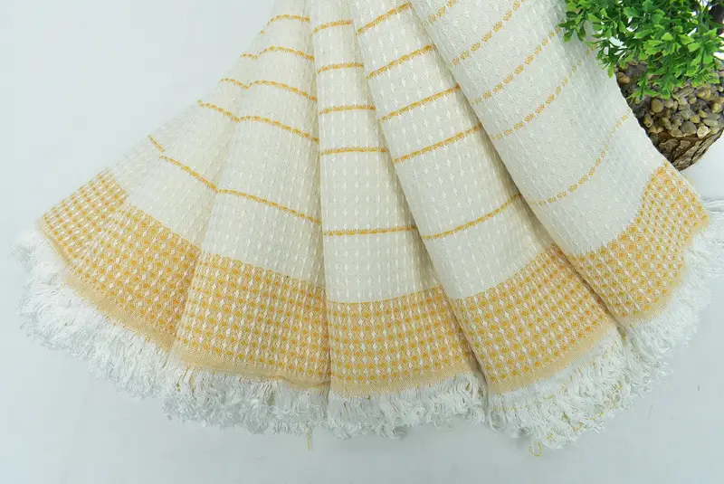 Bridesmaid Gift, Gift For Mom, Organic towel, Traditional Turkish peshtemal for hammam, 70x40 Cotton Waffle Towel, Personalized Bridesmaid Gift - 4