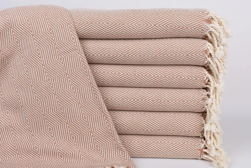 Handwoven Turkish bath towel, Gift For Best Friend, Custom Wedding Gift, Embroidered Towel, Lightweight towel, 74x40 Cotton Diamond Towel